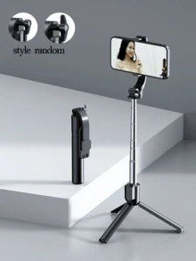 Portable Selfie Stick, Extendable Phone Selfie Stick With Built-In Fill Light, Professional Live Streaming Tripod, Wireless Remote 360° Rotation Smart Phone Tripod, Suitable For Hiking/Travel/Vlog/Outdoor Activities, Compatible With IPhone And Android Phones, Suitable For Summer Vacation, Travel, Fill Light, Outdoor Activities, Live Streaming. - 彩色 - 查看 14