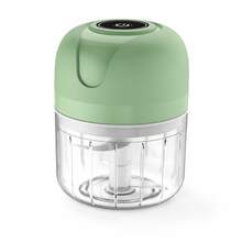 Electric Garlic Beater & Garlic Stamper - Blue - View 13