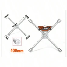 Wrench With Holder, Car Tire Removal Tool. Durable, Rust-Proof, And Wear-Resistant. Universal Car Tire Changing Wrench With Holder For Storage. Car Wrench. - -plated  Wrench - View 5
