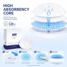 30pcs/60pcs 3D Disposable Nursing Pads, Ultra-Thin Breast Milk Leakage Pads For Mothers - Multicolor - View 4
