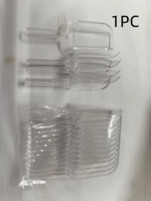 6pcs Mini Transparent Plastic Kitchen Spoons, Multi-Functional Small Ice Scoops, Buffet Spoons, Suitable For Weddings, Candy, Desserts, Buffet, Ice Cream, Protein Powder, Coffee, Tea [Reference Image 5] - Clear - View 6
