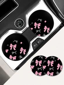 2 buah Alas Anti Selip Tempat Gelas Mobil Berbentuk Apel, Bahan Kulit, Tahan Panas dan Anti Kotoran, Alas Dekorasi Interior Mobil Kreatif Universal, Dekorasi Interior Mobil - Satu-Ukuran - View 13