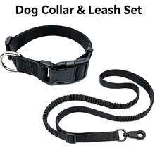 Conjunto de Coleira e Guia de Nylon Ajustável para Cachorro, Equipamento de Passeio Anti-Puxão Resistente de Cor Sólida, Durável para Cães Pequenos, Médios e Grandes, Passeio Diário, Caminhada e Treinamento de Cães - Multicolorido - Visão 19