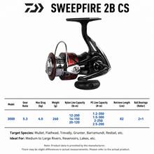 DAIWA SWEEPFIRE 2B CS Fishing Spinning Reel - Red - View 14