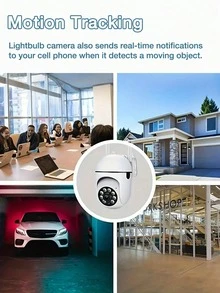 GENAI 1/2/4pcs 1080p HD Smart Home Security Camera - Full-Color Night Vision, PTZ/Zoom, Two-Way Audio, Pet Monitoring With Motion Alert - Wireless Indoor/Outdoor Security Camera - White - View 5
