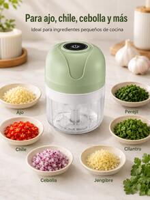 Electric Garlic Beater & Garlic Stamper - Blue - View 9