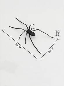 1/2pcs Halloween Black Spider Magnets, Realistic Plastic Spider Fridge Magnets, Waterproof Halloween Prank Props, Suitable For Fridge, Cabinet, Party Home Decor, Room Decor, Christmas, Bedroom Decor, Halloween, Home Decor, Autumn Decor, Garden Decor Outdoor, Garden, Christmas Decorations - Multicolor - View 6
