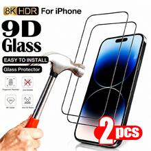 2PCS 2.5D Curved Full Coverage Tempered Glass Screen Protector Compatible With Iphone 18 Pro Max/17 Pro Max/17 Pro/17 Air/17/16 Pro Max/16 Pro/16 Plus/16/15/15 Plus/15 Pro/15 Pro Max/14/14 Plus/14 Pro/14 Pro Max/13/12/11/X/XS Max Series, 9H HD Clear Glass, Edge-To-Edge Fit, Scratch Resistant, Smooth Touch, Case Friendly - Black - View 11