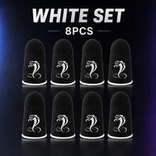 8pcs,Snake Gaming Finger Sleeves Set, Breathable Anti-Sweat Finger Covers, High Sensitivity Touch Control Sleeves For Mobile Games - Red - View 10