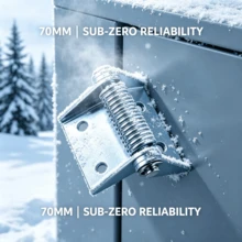 Self-Closing Spring Hinge, Suitable For Heavy-Duty Trucks And Industrial Doors, Brushed Finish, Waterproof, High Load Capacity - 70mm Iron - View 7