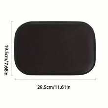 1pc Black Thick Plush Car Armrest Box Heightening Pad, Center Console Armrest Cushion, Armrest Cover For Car Interior - Multicolor - View 3