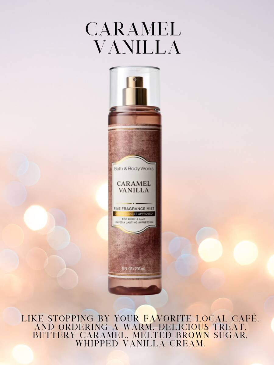 Bath & Body Works Bath And Body Works BBW Fine Fragrance Body Mist - Caramel Vanilla - View 1