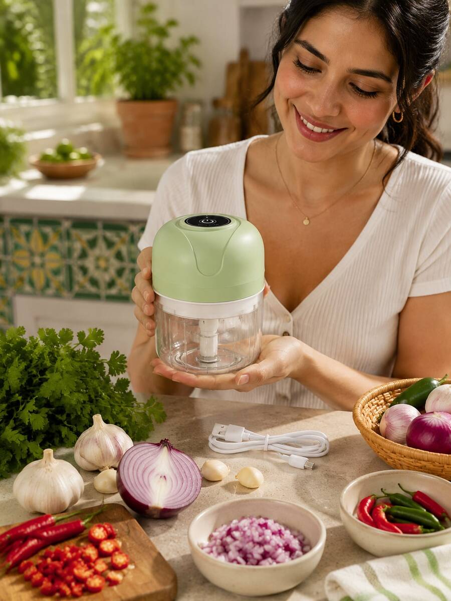 Electric Garlic Beater & Garlic Stamper