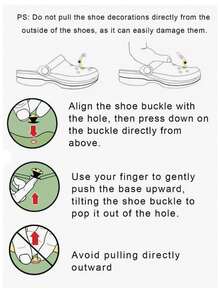22 Pieces Per Set, Food Game Series PVC Shoe Charms. DIY Shoe Decorations, An Ideal Gift For Your Friends. - Black - View 9