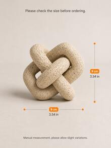 1pc Abstract Knot Sculpture, Modern Geometric Decorative Ornament, Nordic Minimalist Desktop Figurine, Suitable For Living Room, Bookshelf, Coffee Table, Office Desk, Entryway Decor, Housewarming Gift - New Knot Ornament - View 15