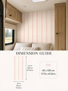 SUPSTICKER 1PC Peel And Stick Stripe Wallpaper, Removable PVC Wall Decal, Modern Vertical Line Wall Covering For Bedroom Living Room Home Decor, 4 Styles - Multicolor - View 15