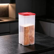 Hộp đựng bánh mì nướng Fresh Toast có nắp chống rò rỉ, hộp đựng bánh mì dung tích lớn có thể xếp chồng, hộp đựng thực phẩm kín khí tái sử dụng di động, sắp xếp và lưu trữ nhà bếp, hoàn hảo cho cắm trại - Nhiều màu - Xem 4