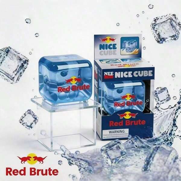 asmodee Schylling Needoh Red Bull Exquisite Magic Cube Stress Relief Toy "Pressure Cube", Slow Rebound Soft Toy, Relieves Anxiety; Tactile Vibration Sensory Stimulation Toy; Soft Toy Suitable For Children With Autism; Soothing Toy; Desk Decor; Gift Box Filler; Birthday Gift; Classroom Reward Box Filler; Christmas Stocking Filler; Party Favor