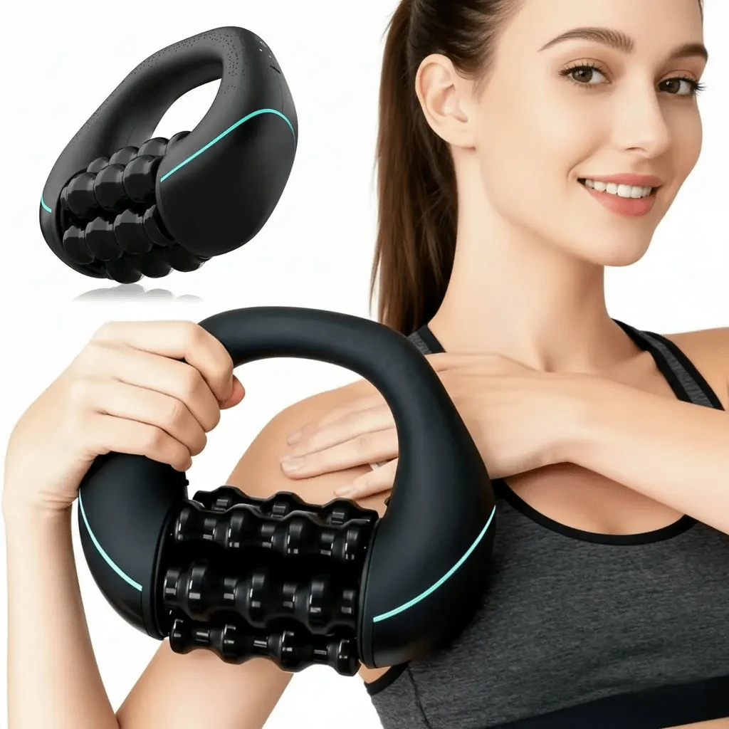 FollowBreak Electric Roller Massager, Full Body Muscle Relief, 3 Speeds, Electric Massage Tool, Portable Massager, Rechargeable Handheld Massage, Suitable For Arms, Legs, Back, Shoulders And Body