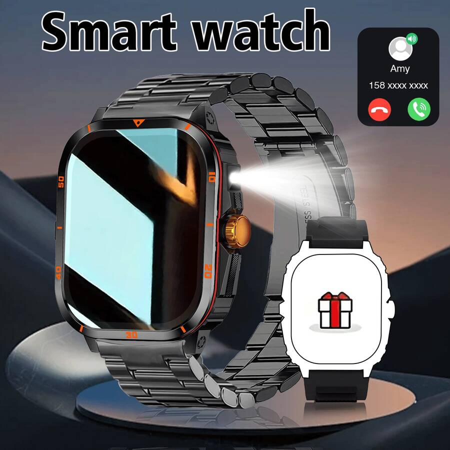 Smart Watch, Wireless Calling/Dialing, Multiple Sports Modes, Incoming Call Reminder & Reject, SMS Reminder, Message Reminder View, Customizable Wallpaper, Compatible With IPhone/Android - Multicolor - View 1