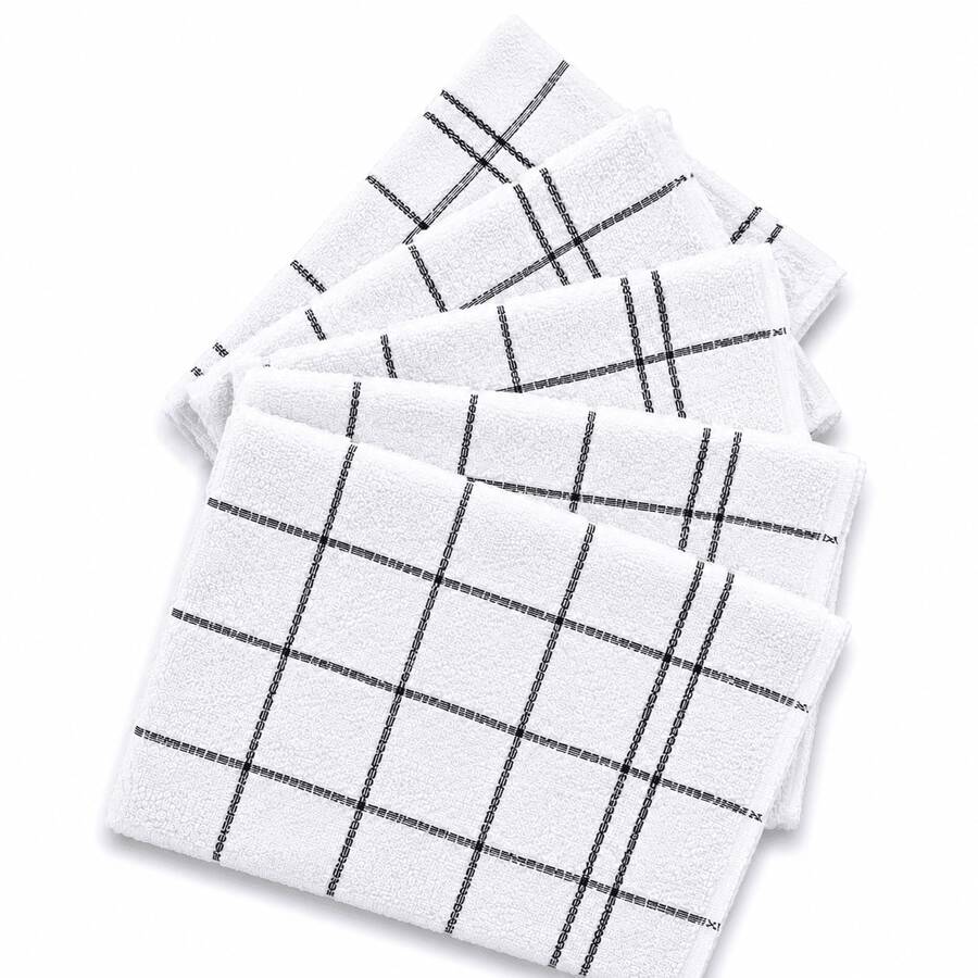 Kit 10, 5 ou 3 Pano De Prato Atoalhado Grande Copa Chef Copa Geométrico 100% Algodão