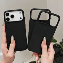 3件裝黑色霧面軟殼復古手機殼，適用於 Apple 17 16 15 14 13 12 11 Pro Max 保護殼 Air - 彩色 - 查看 2