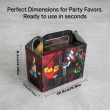 Roblox 10件組 12.4x6.4x8.5cm 紙製禮品盒套裝－手提攜帶盒，適用兒童、女孩、男孩，派對小禮、生日、婚禮、聖誕節、糖果甜點、甜點展示、房間裝飾、居家裝飾 - 遺棄 紙匣 10pcs - 查看 6
