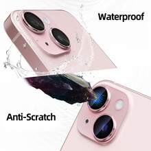 Yezodawee 相機鏡頭保護膜，相容 iPhone 17 Pro Max、17 Pro、17 Air、17、16 Pro Max，超耐用 HD 鏡頭保護貼，防刮超薄鋼化玻璃鏡頭蓋，9H 鋼化玻璃金屬相機螢幕保護貼，防震相機保護環，4 件裝，粉紅色 - 4pcs Pink - 查看 4