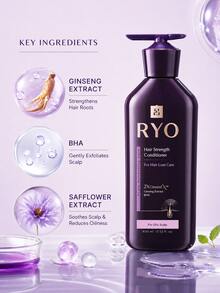 Kondisioner Ekstrak Ginseng RYO 400ml, Cocok untuk Kulit Kepala Berminyak, Menyegarkan Kulit Kepala, Membuat Rambut Halus dan Mudah Diurai, Membantu Mengurangi Kerusakan Rambut - 400ml kondisioner - View 2