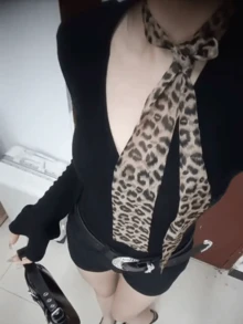 1pc 3-Color Women's Retro Leopard Print Shawl, Luxury Maillard Style Long Shawl Scarf Suitable For Women And Girls Daily Commute, Travel, Vacation, Beach Photography, Party, Gathering, Bag Scarf, Silk Scarf, Bow Tie, Hair Scarf, Neck Scarf, Suitable For Spring, Summer, Winter And Autumn - Multiple Styles Of Leopard Print - View 14