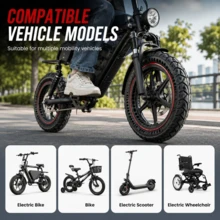 GLDYTIMES 12x2.125 Electric Scooter Solid Replacement Tire, 12.5x2.25 Puncture-Resistant Anti-Slip Durable Tire, Suitable For Razor Pocket Mod - Black - View 4