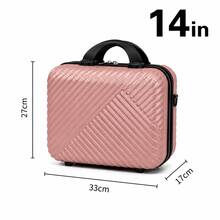 VITALVYING Hard-Shell Rolling Suitcase, Luggage, Cosmetic Bag, Suitable For Family Travel, With Swivel Wheels For Easy Movement.Ment Easier. - Rose Gold - View 5