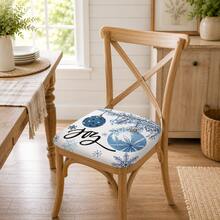 2/4/6pcs Set, Pattern Printed Milk Silk Seat Cushion Covers, Christmas, Can Be Used As Christmas Gifts, Christmas Decorations, High Elasticity Full Coverage Dining Chair Seat Cushion Covers, Removable Washable Dust-Proof Chair Protector Covers, Suitable For Kitchen Dining Chairs, Restaurant Chairs, Living Room Chairs, Office Chairs And Home Decor - Multicolor - View 1