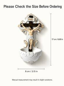 1件聖家聖水盆 天主教禮品 聖家聖水盆 適用於家門口、教堂牆掛裝飾 首領聖體、堅信禮、喬遷之佳禮 - 耶穌新款 - 查看 11