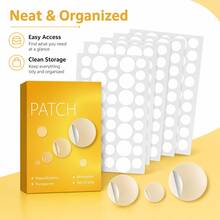720pcs Transparent Circular Facial Decoration Stickers, Mixed Size Transparent Adhesive Dots Suitable For Makeup, Parties, Festivals, Photography, And Daily Styling, Lightweight Beauty Accessories, Smooth Edges - Multicolor - View 4