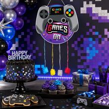 Piñata Infantil de Mando Gamer con Cintas para Tirar, 47 * 43 cm, Decoración para Cumpleaños y Fiestas, Sin Relleno - Ver 2