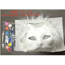 DIY Cat Face Mask Making Kit, Includes Felt, Handmade Style Animal Design Colorful Dress-Up Mask Set, Suitable For Halloween Costumes, Carnival Parties, Role Play And Holidays (DIY Handmade Kit, Halloween Costume Accessories) - A - View 13