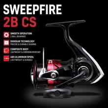 DAIWA SWEEPFIRE 2B CS Fishing Spinning Reel - Red - View 2