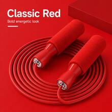 Sports Outdoor Foam Grip Smooth Bearing Jump Rope, PVC Coated Steel Wire Fitness Jump Rope, Portable Fitness Equipment, Adjustable Length, Suitable For Men And Women, Applicable For Home Gym, Outdoor Workout And Weight Loss Training - Multicolor - View 10