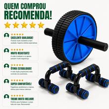 Apoio Para Flexão de Braço com Pegadores Anatômicos Antiderrapantes Push Up Bar para Treino de Peito Ombros Tríceps Academia Musculação Fitness em Casa - Multicolorido - Visão 9