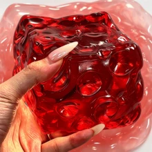 1pc Squishy Maltose Cheese Squeeze Toys, Cheese Block Stress Balls, Finger Toy Cheese Squeeze Balls, Bouncy Stress-Relief Finger Toys, Kids' Cheese Squeeze Toys, Crunchy Squeeze Toys, Soft Squeeze > Maltose Kids' Squeeze Toys, Crunchy Soap - Multicolor - View 5