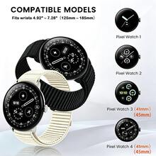 Compatible With Google Pixel Watch 4 3 41mm Band, Adjustable Breathable Sport Strap For 4/3/2/1 41mm Band For Men Women - Pixel Watch 4/3/2/1 (41mm) - View 4