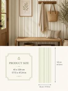 SUPSTICKER 1PC Peel And Stick Stripe Wallpaper, Removable PVC Wall Decal, Modern Vertical Line Wall Covering For Bedroom Living Room Home Decor, 4 Styles - Multicolor - View 18
