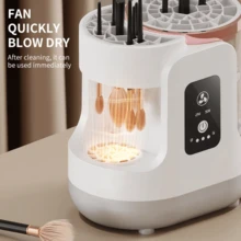 Electric Makeup Brush Cleaner, Wash & Dry All-In-One, One-Click Deep Cleaning/Stain Removal + Fast Air Drying Ready To Use, Gentle On Bristles, USB Powered, Compact & Elegant, Great Gift For Girls - Handheld Scrubber - View 10