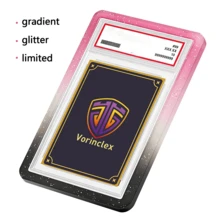Vorinclex 7款漸層PSA卡套保護殼，適用PSA 35PT評級卡 Slab 遊戲卡儲存保護套，TPU材質，附壓克力三角展示架，相片卡展示架/卡片收納架/PTCG卡用 - 彩色 - 查看 8