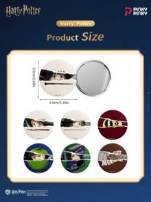 Harry Potter 1 hộp mù gương 1 cái, huy hiệu sticker xé được, gương phong cách mới, quà tặng sinh nhật, đồ sưu tầm cho fan, Halloween, Giáng sinh - Màu xanh hải quân - Xem 8