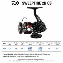 DAIWA SWEEPFIRE 2B CS Fishing Spinning Reel - Red - View 13