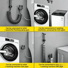 Dual Outlet Stainless Steel Angle Valve, 1 Inlet 2 Outlets, Automatic Water Stop Valve For Washing Machine, Three-Way Connector - Multicolor - View 2