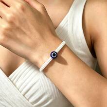 1pc Handmade Devil's Eye Bracelet, Fashion Accessory For Women, Men, Couples, And Friends - One Size Fits All - View 7