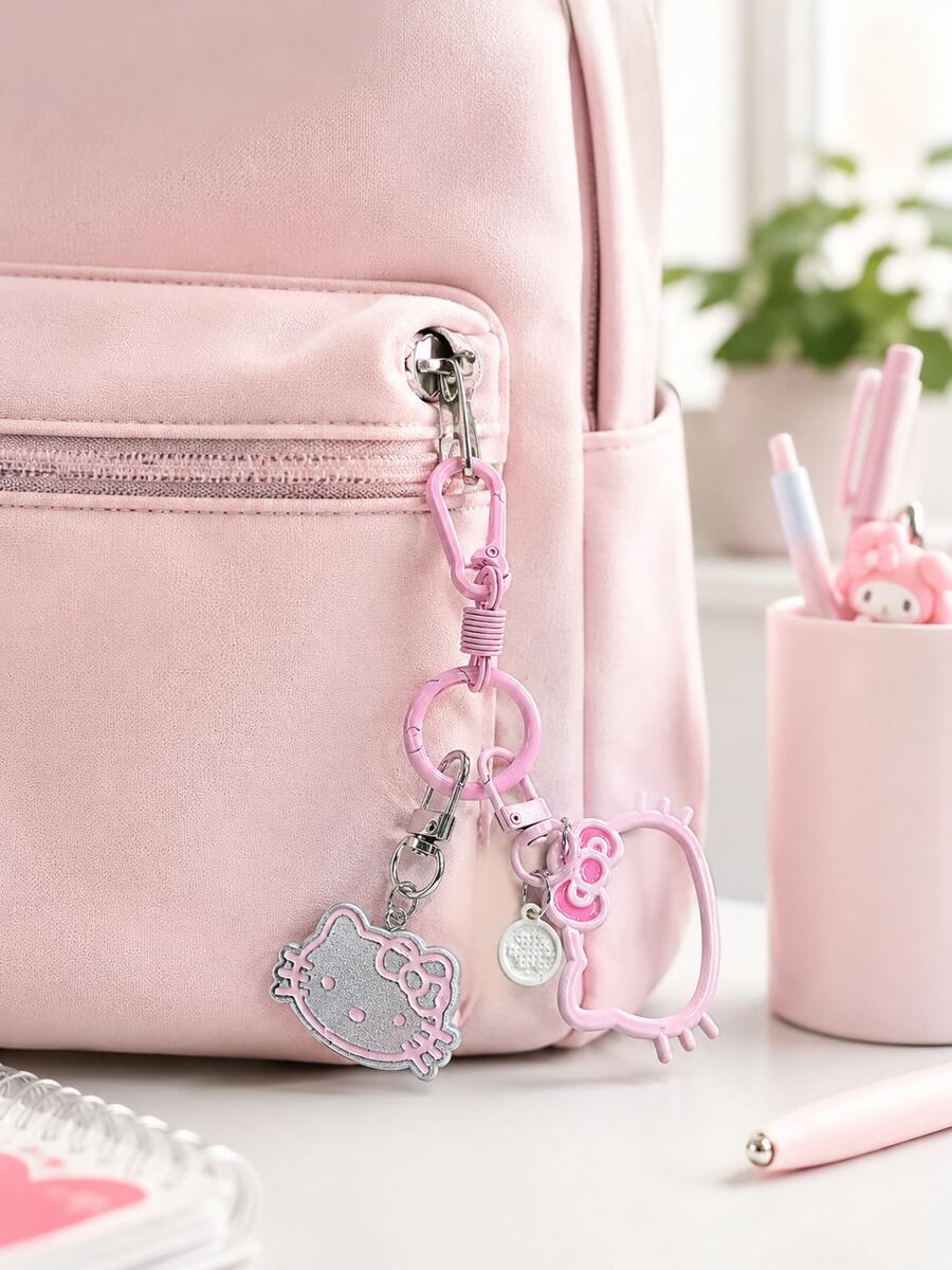 Sanrio Hello Kitty Pink Charms For Jewelry Making, DIY Jewelry Making Accessories For Bracelets, Bags, Shoes, Keychains, Jewelry Making Supplies - Charms - View 1